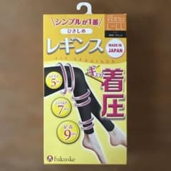 福助 fukuske 着圧レギンス ブラック L〜LLのサムネイル