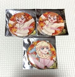 わんだふるぷりきゅあ おでかけ紅葉 缶バッジ 犬飼こむぎ 猫屋敷ユキ