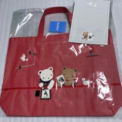 ファミリア 鳩居堂 コラボ おけいこバッグ トートバッグ レッド 新品