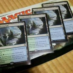 MTG　伐採地の滝　レア　４枚セット　英語　米　マジックザギャザリングのサムネイル