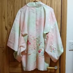 [着物]刺繍がかわいいパステルカラーの羽織のサムネイル