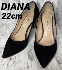 【美品】DIANA☆スエードパンプス☆22cm☆ブラック☆のサムネイル