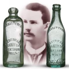 コカコーラ 当時物オリジナル　ビーデンハーン ハッチンソン ボトル 瓶のサムネイル