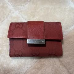 GUCCI GGキャンバス 6連キーケース レッド グッチ 難あり - メルカリ