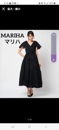 マリハMARIHA　マリハ　マドモアゼルのドレス　ブラック　黒　36のサムネイル