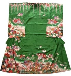[七五三]着物&長襦袢 四つ身着物 7歳女の子 鳥/花柄/グリーン 七五三]着物&長襦袢 四つ身着物 7歳女の子 鳥/花柄/グリーン - メルカリ