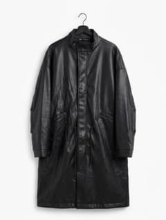ZARA フェイクレザー ロングコートのサムネイル