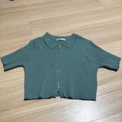 RETRO GIRL リブニット ジップカーディガンのサムネイル