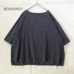 BEARDSREYビアズリー WEB限定ドット柄ブラウス バックフレア グレー