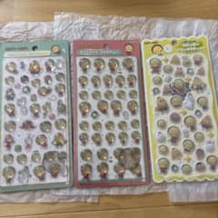 コジコジ ボンボンドロップシール・フロッキードロップステッカー 3枚セのサムネイル