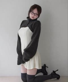 andmary Zoey velour set dress blackのサムネイル