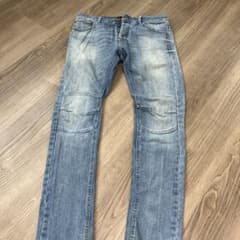 ライトブルーデニムパンツ ストレートレッグのサムネイル
