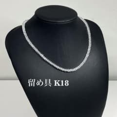 TK】水晶 クリスタル ネックレス 留め具K18 - メルカリ