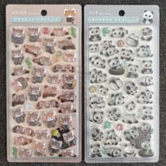 【正規品】ボンボンドロップシールBONBONDROP パンダ　レッサーパンダのサムネイル