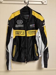elf バイクジャケット WM 黒/黄/白 elf moto sports ジャケット 3L - メルカリ