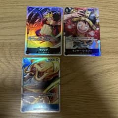 ワンピース 世界最強の戦士　モンキー・D・ルフィ SR シキSR ウソップSRのサムネイル