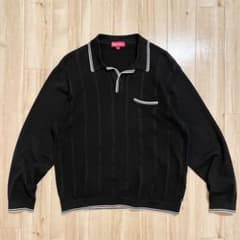 激レア！2019AW SUPREME“STRIPE RIB KNIT POLO” - メルカリ