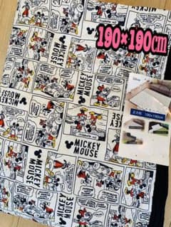 【新品】ディズニー マルチカバー 190×190㎝　ラグのサムネイル