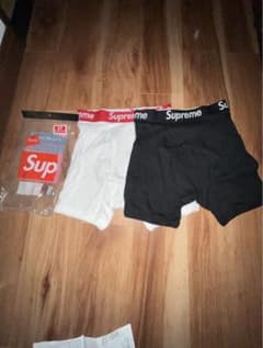 Supreme ボクサーパンツ 白黒セットSのサムネイル