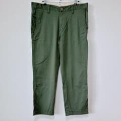 Avail メンズ パンツ 無地 3L 緑 カジュアル テーパード コットンのサムネイル