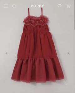 poppy/GATHER FRILL TULLE DRESS/ドレス - メルカリ