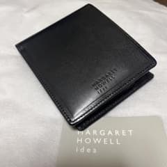 マーガレットハウエル　ライジア　がま口　薄型　折り財布　ブラック 黒 新品☆マーガレットハウエル☆ライジア がま口 薄型 折り財布