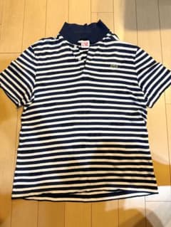 LACOSTE L!VE ボーダー ポロシャツ FR4 US Mのサムネイル