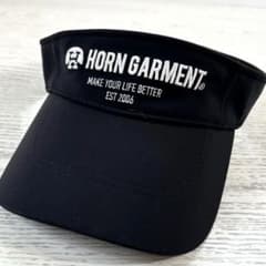 【新品】ホーンガーメント　ゴルフ　サンバイザー　ブラック　フリーサイズ HORN GARMENT ホーンガーメント ゴルフ サンバイザー - メルカリ