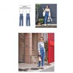 k.growth リボンデニムサロペットのサムネイル