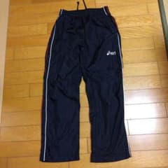 asics レディース ジャージ パンツ ブラックのサムネイル