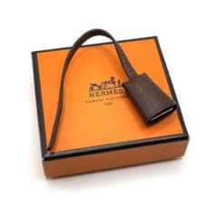 ✨極美品✨ HERMES エルメス ミニクロシェット チャーム ブラウン 箱付