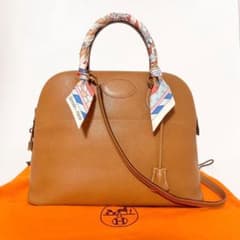 ☆極美品☆ エルメス ボリード35 ゴールド アルデンヌ ハンドバッグ 〇