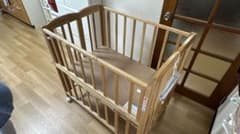 【ほぼ未使用・格安】katoji ミニベビーベッド　カトージのサムネイル