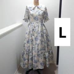 トワルドジュイ柄　セーラーワンピース　L　青木美沙子　しまむら　しまみさのサムネイル