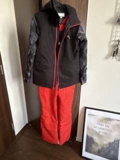サイズ調整付きphenix スキーウェア サイズ140-160 黒/赤 - メルカリ