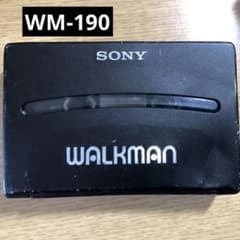 ジャンク】SONY ウォークマン WM-190 ブラック カセットプレーヤー