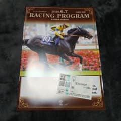 ジョドレルバンク現地単勝馬券とJRAレーシングプログラム安田記念 東京