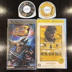 PSP ソフト 2本セット モンハン3rd メタルギアソリッドのサムネイル