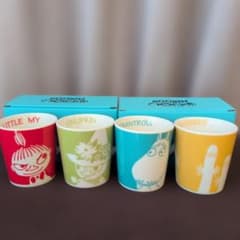 무민 캐릭터 머그컵 4개 세트