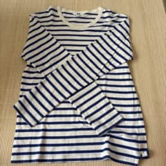 レアカラー　ブルー　old uniqlo ボーダー　ロンT y2kのサムネイル