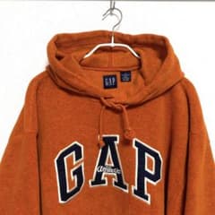 00s oldgap 鬼フェード オレンジ ジップパーカー ロゴ 雰囲気 シティ Gapロゴ ジップパーカー(ユニセックス)｜ギャップの通販｜&mall