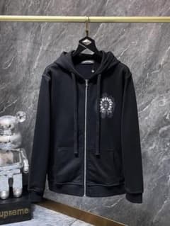 CHROME HEARTS ブラック フルジップパーカー CHROME HEARTS ブラック フルジップ パーカー