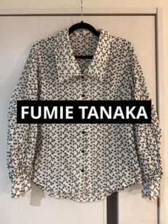 FUMIE TANAKAフミエタナカ エンブロイダリーボリュームシャツブラウス 