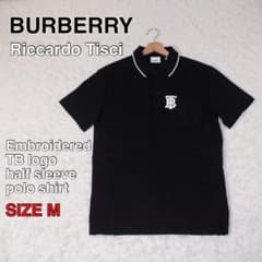 BURBERRY　TBロゴシャツブラウス 極美品 ティッシ期 BURBERRY TBロゴ ポロシャツ モノグラム刺繍