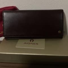akichan様専用☆ 未使用品 美品 アイグナー レザー ロゴプレート 長