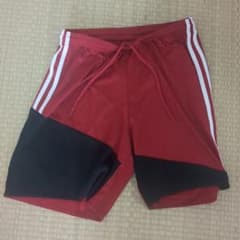 adidas アディダス ハーフパンツ 赤 黒のサムネイル