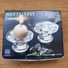 Nuutajärvi Lumme キャンドルホルダー 2個セット　箱入りのサムネイル
