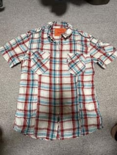 Levi's ジップアップ 半袖チェックシャツ Lサイズのサムネイル