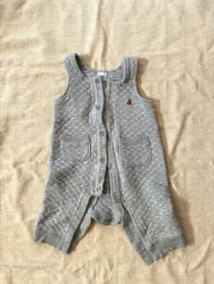 babyGap キルティング ロンパース カバーオール グレー 70のサムネイル