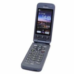 docomoドコモ らくらくホン F−01M ネイビー 折りたたみ 卓上充電器付